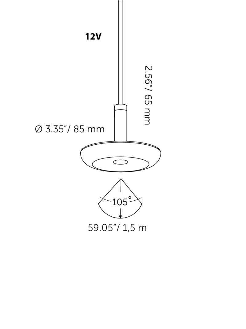 in-lite® SWAY PENDANT 12V (ohne BASE1)