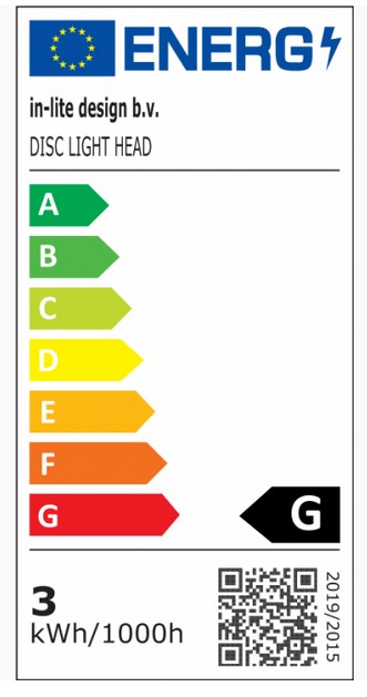 in-lite® DISC WALL 100-230 V Energielabel G