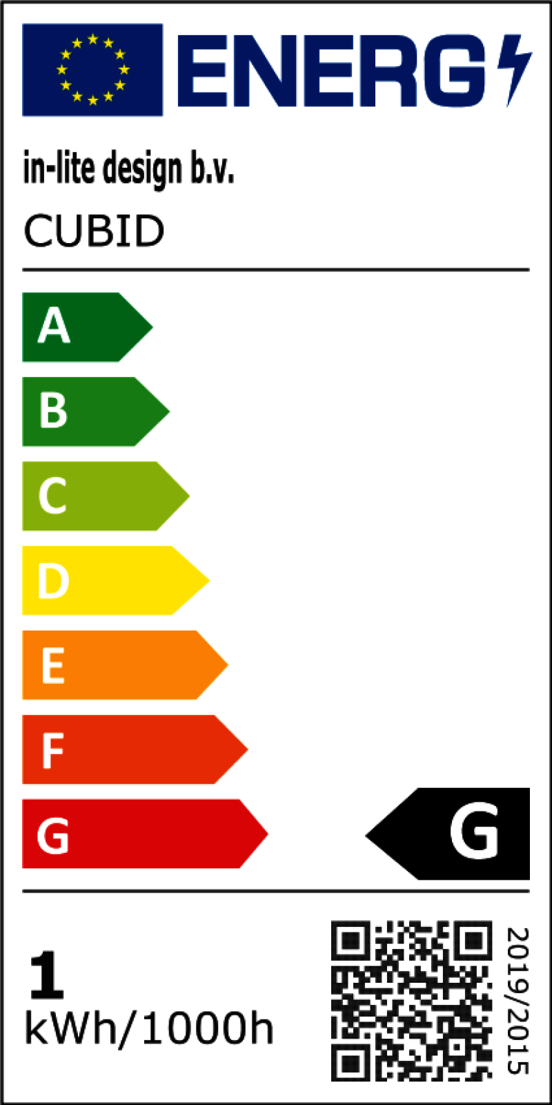 in-lite® CUBID Energielabel  G