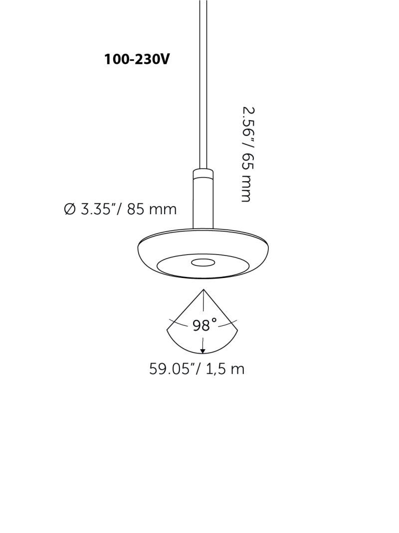 in-lite® SWAY PENDANT TRIPLE 230V